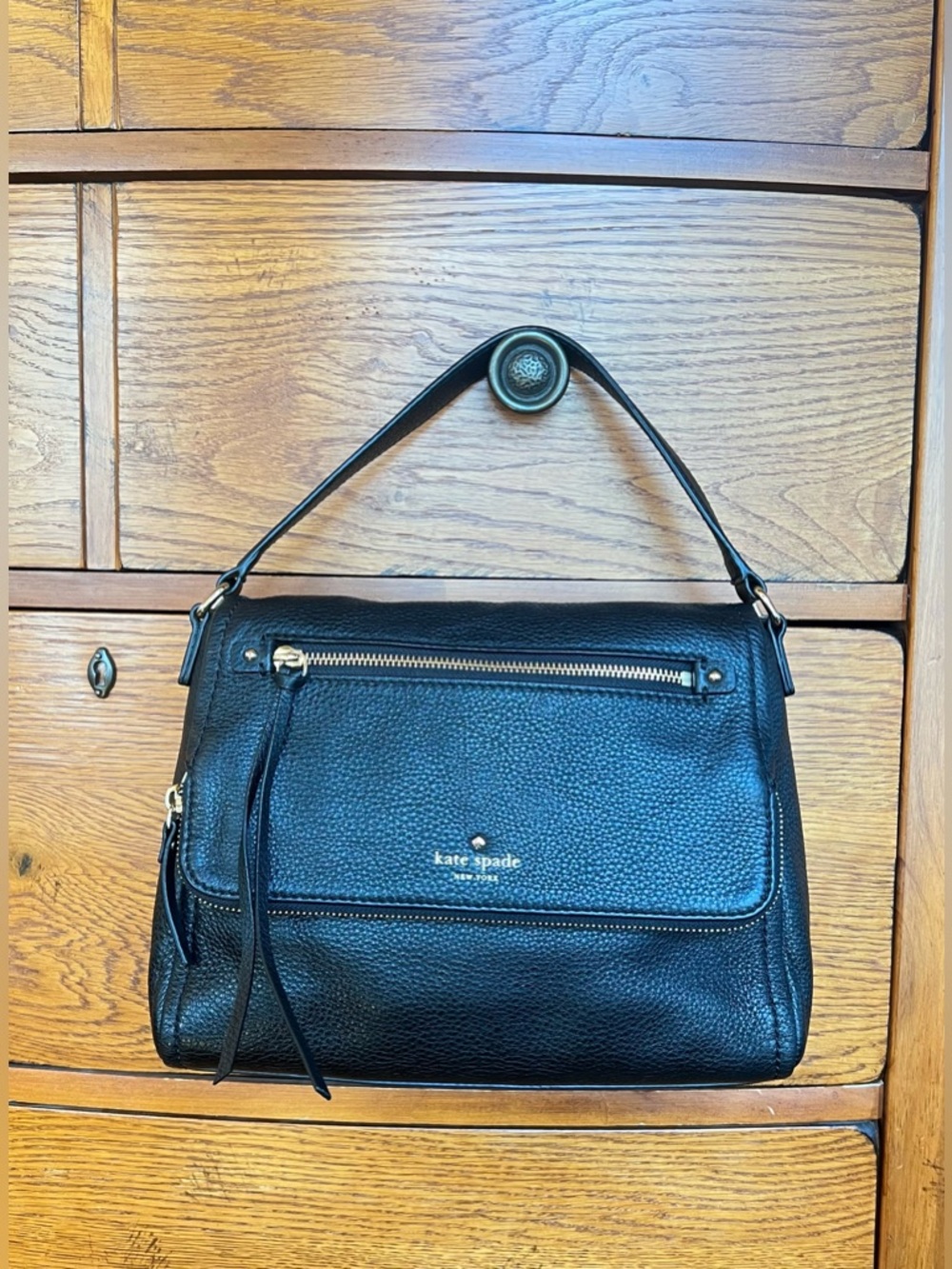 Kate Spade New York Black Leather Small Cobble Hill Toddy Bag - Picture 13 of 15
